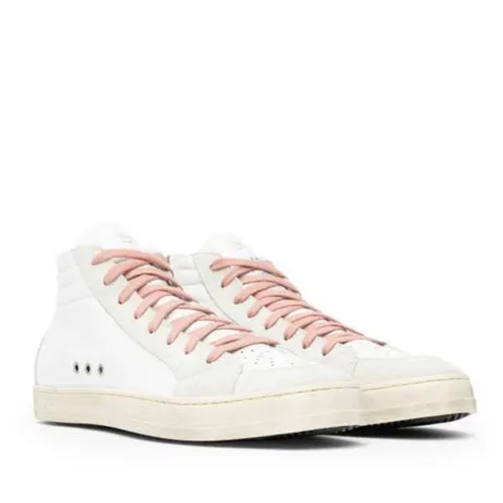 P448 High Top Sneaker white pink